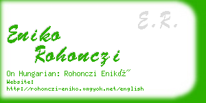 eniko rohonczi business card